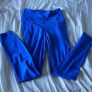 lululemon leggings (4) blue with pockets